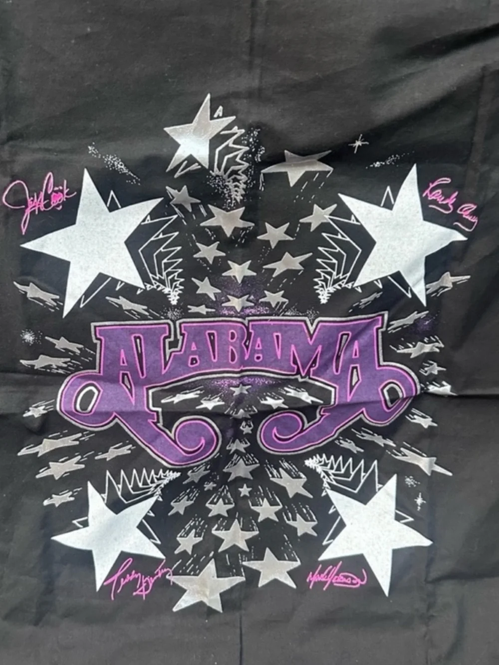 Vintage Alabama concert souvenir bandana
